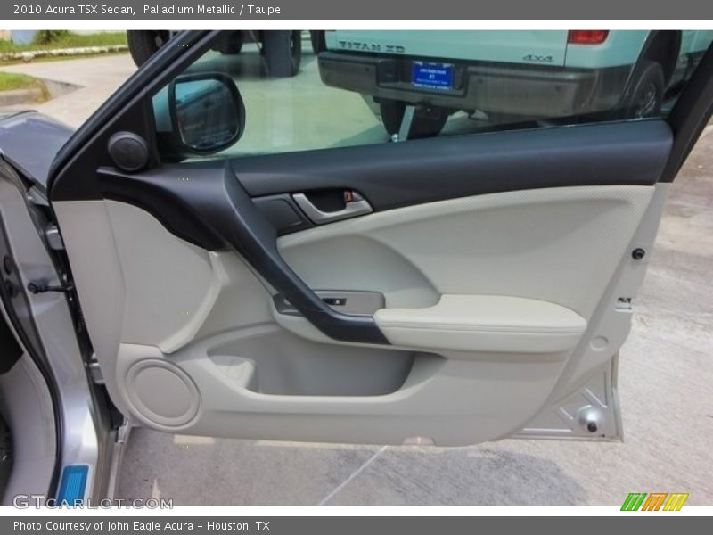 Palladium Metallic / Taupe 2010 Acura TSX Sedan