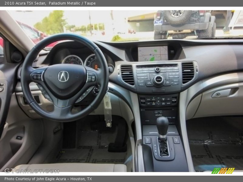 Palladium Metallic / Taupe 2010 Acura TSX Sedan