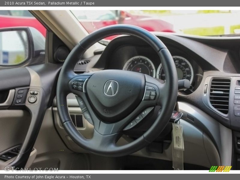 Palladium Metallic / Taupe 2010 Acura TSX Sedan