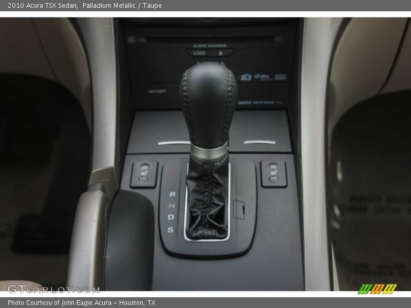 Palladium Metallic / Taupe 2010 Acura TSX Sedan