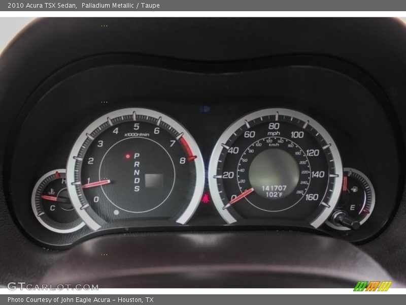 Palladium Metallic / Taupe 2010 Acura TSX Sedan