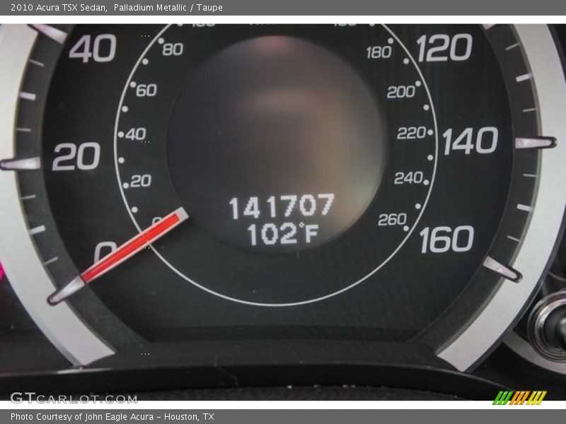 Palladium Metallic / Taupe 2010 Acura TSX Sedan