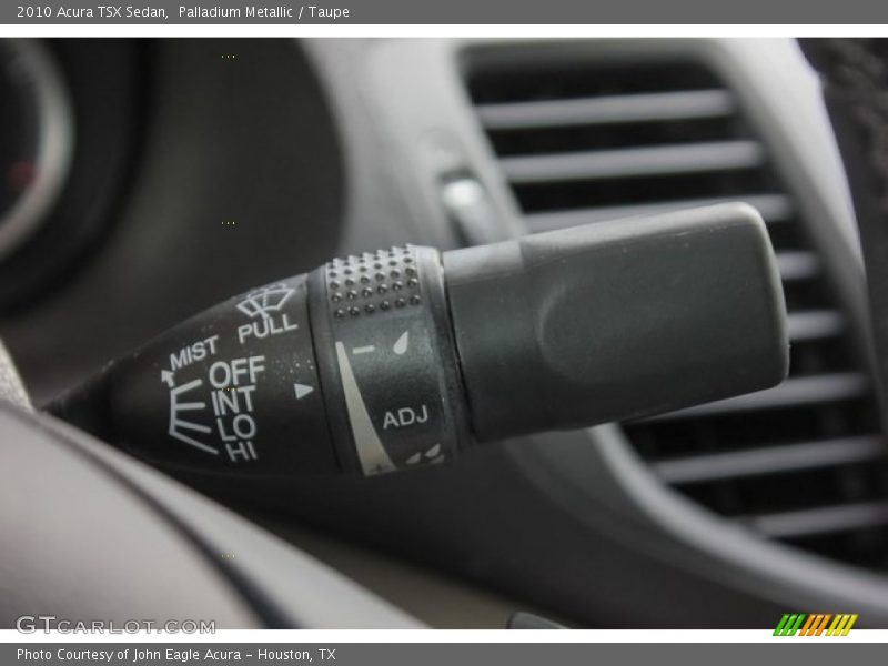 Palladium Metallic / Taupe 2010 Acura TSX Sedan
