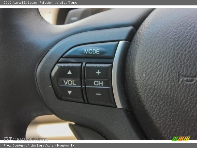 Palladium Metallic / Taupe 2010 Acura TSX Sedan