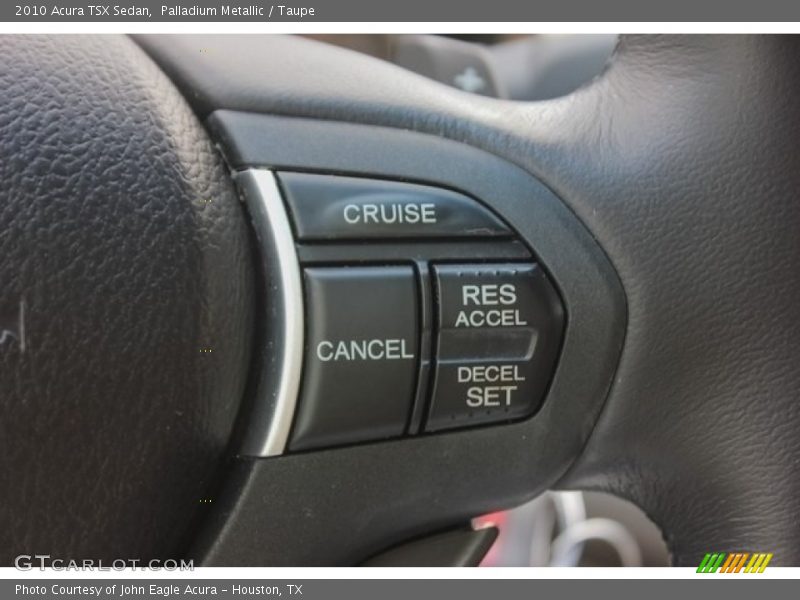 Palladium Metallic / Taupe 2010 Acura TSX Sedan