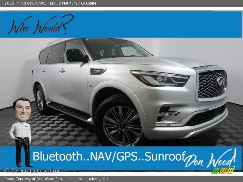 Liquid Platinum / Graphite 2018 Infiniti QX80 AWD
