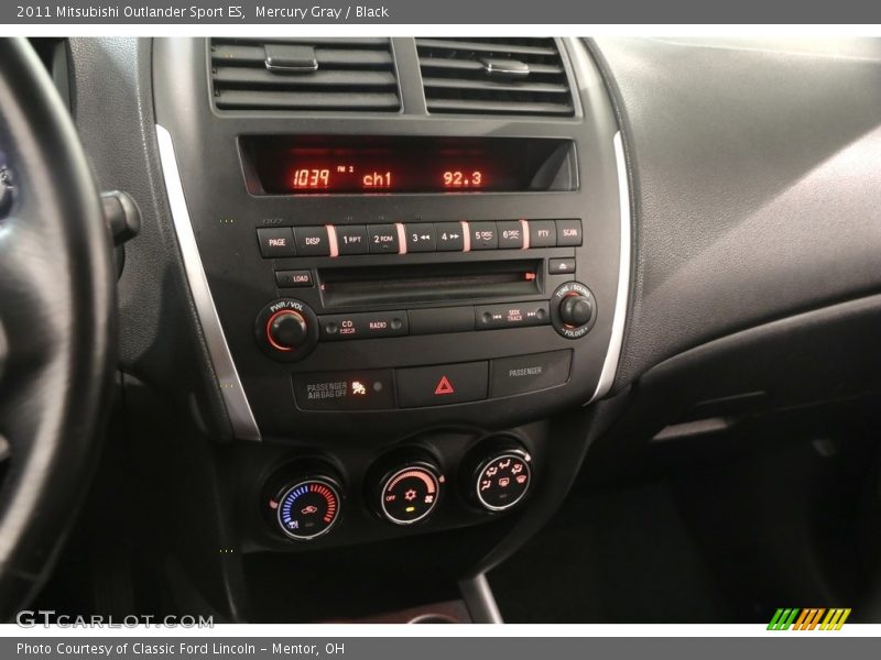 Mercury Gray / Black 2011 Mitsubishi Outlander Sport ES