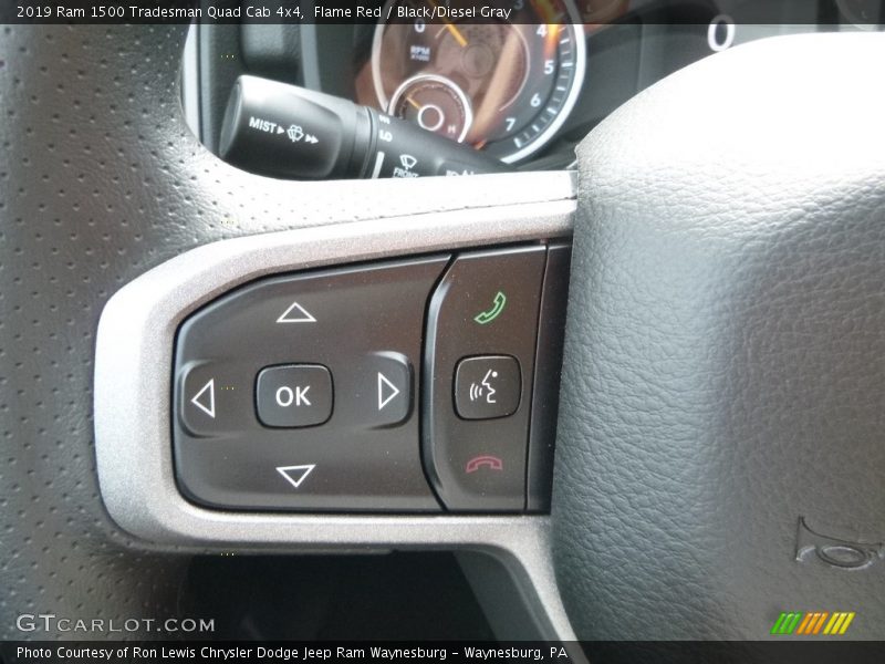 Flame Red / Black/Diesel Gray 2019 Ram 1500 Tradesman Quad Cab 4x4
