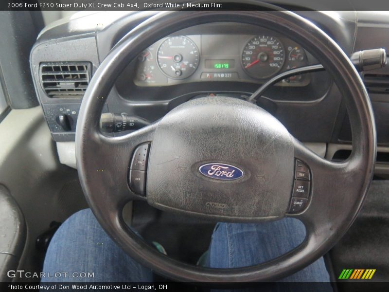 Oxford White / Medium Flint 2006 Ford F250 Super Duty XL Crew Cab 4x4