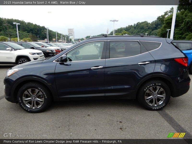Marlin Blue / Gray 2015 Hyundai Santa Fe Sport 2.4 AWD