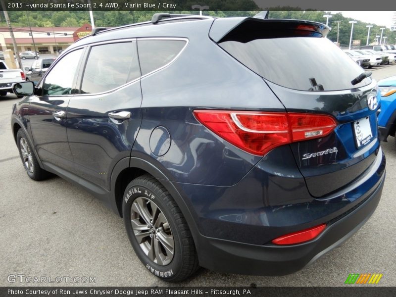 Marlin Blue / Gray 2015 Hyundai Santa Fe Sport 2.4 AWD