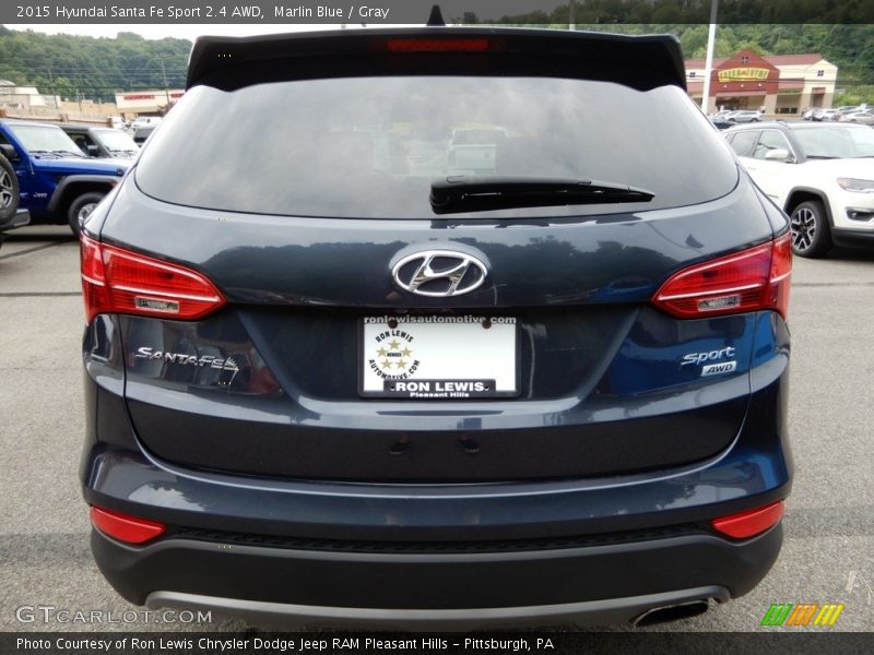 Marlin Blue / Gray 2015 Hyundai Santa Fe Sport 2.4 AWD