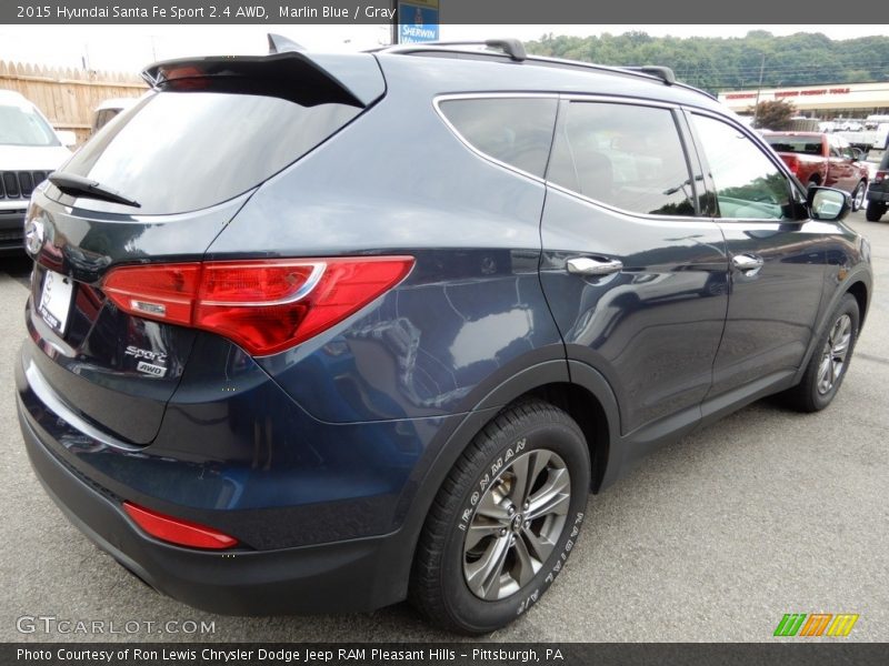 Marlin Blue / Gray 2015 Hyundai Santa Fe Sport 2.4 AWD