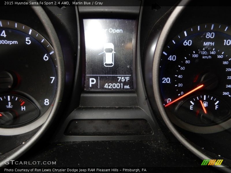 Marlin Blue / Gray 2015 Hyundai Santa Fe Sport 2.4 AWD