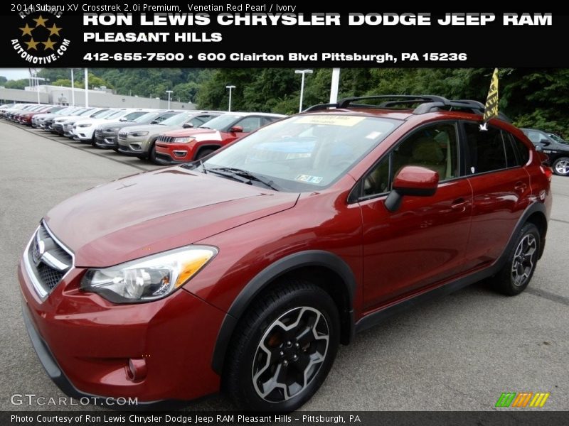 Venetian Red Pearl / Ivory 2014 Subaru XV Crosstrek 2.0i Premium