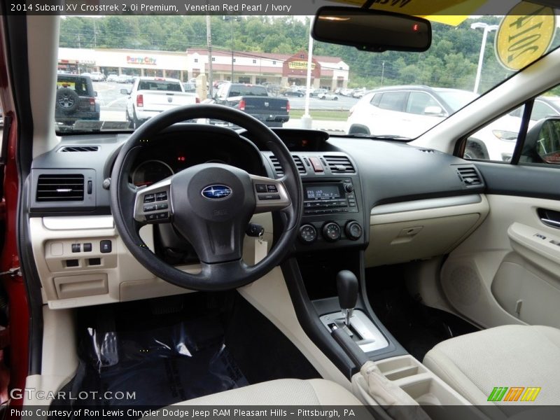 Venetian Red Pearl / Ivory 2014 Subaru XV Crosstrek 2.0i Premium
