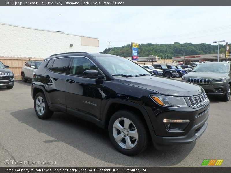 Diamond Black Crystal Pearl / Black 2018 Jeep Compass Latitude 4x4