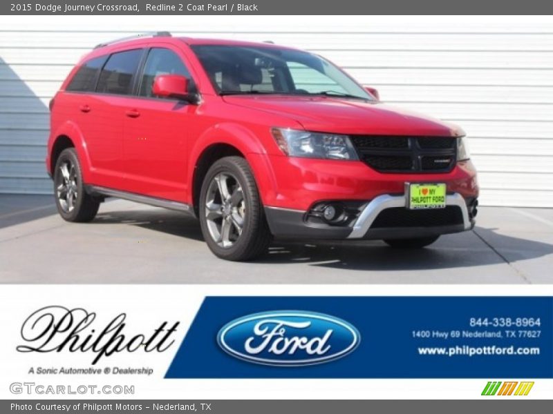 Redline 2 Coat Pearl / Black 2015 Dodge Journey Crossroad