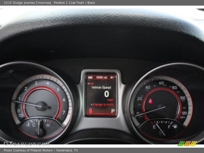 Redline 2 Coat Pearl / Black 2015 Dodge Journey Crossroad