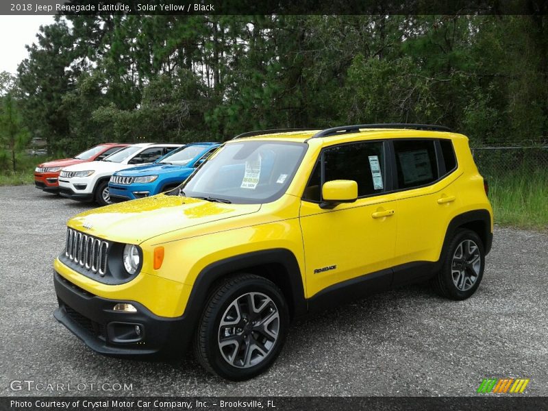 Solar Yellow / Black 2018 Jeep Renegade Latitude