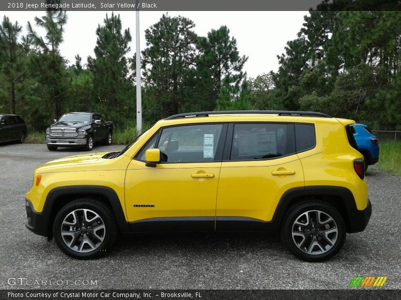 Solar Yellow / Black 2018 Jeep Renegade Latitude