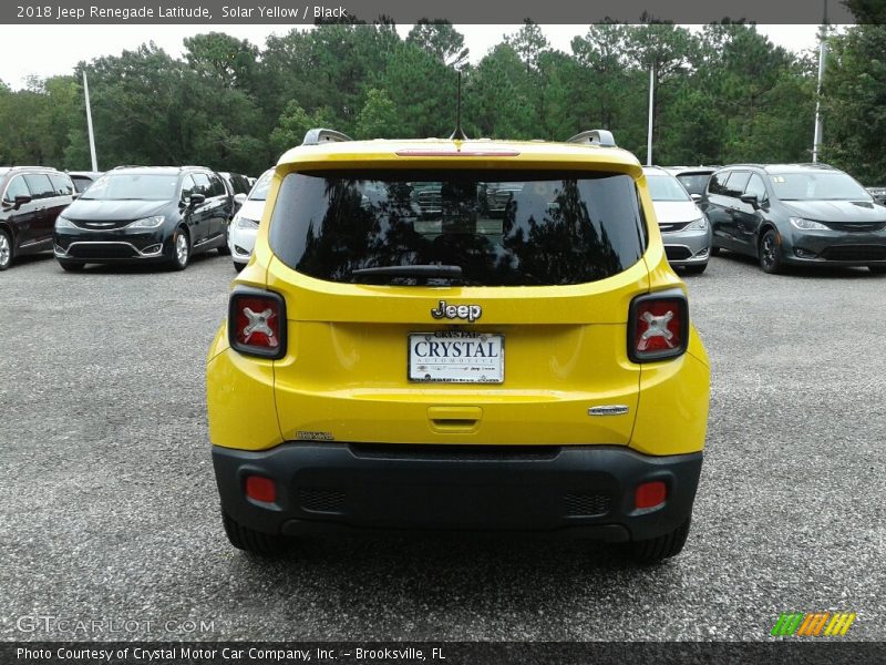 Solar Yellow / Black 2018 Jeep Renegade Latitude