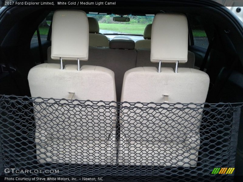 White Gold / Medium Light Camel 2017 Ford Explorer Limited