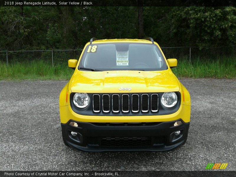 Solar Yellow / Black 2018 Jeep Renegade Latitude