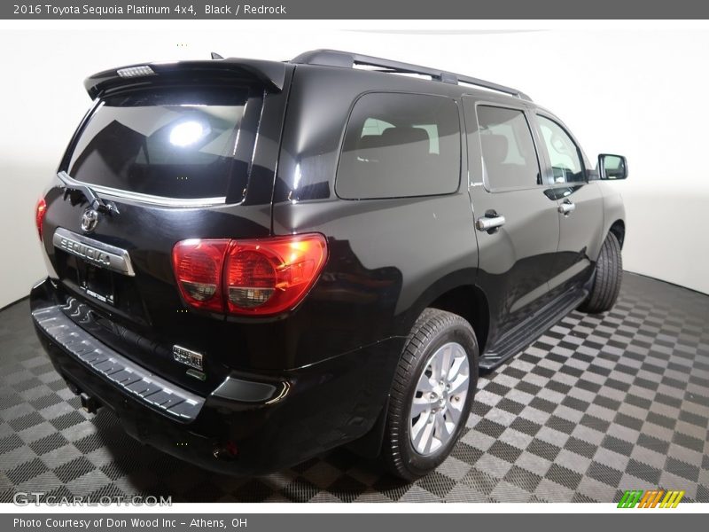 Black / Redrock 2016 Toyota Sequoia Platinum 4x4