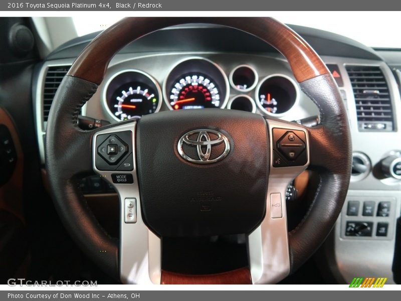 Black / Redrock 2016 Toyota Sequoia Platinum 4x4