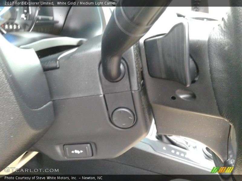 White Gold / Medium Light Camel 2017 Ford Explorer Limited