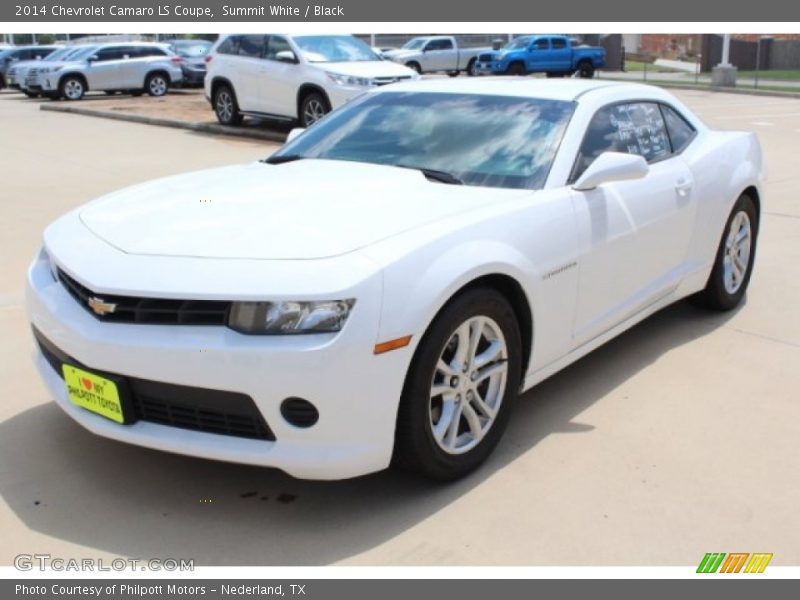 Summit White / Black 2014 Chevrolet Camaro LS Coupe