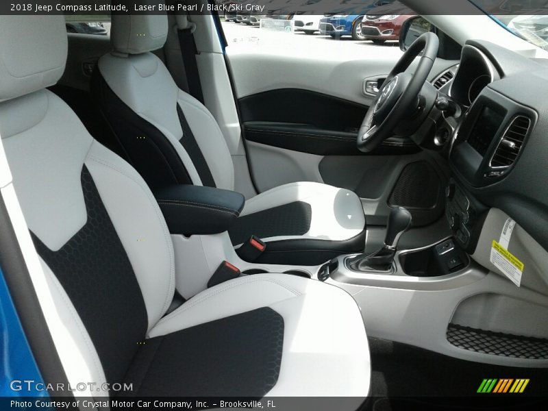 Laser Blue Pearl / Black/Ski Gray 2018 Jeep Compass Latitude