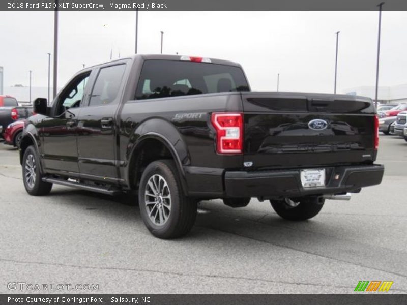 Magma Red / Black 2018 Ford F150 XLT SuperCrew