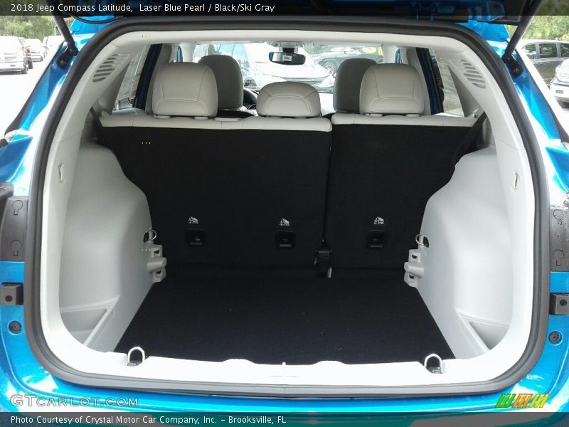 Laser Blue Pearl / Black/Ski Gray 2018 Jeep Compass Latitude
