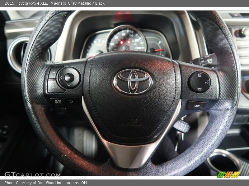 Magnetic Gray Metallic / Black 2015 Toyota RAV4 XLE