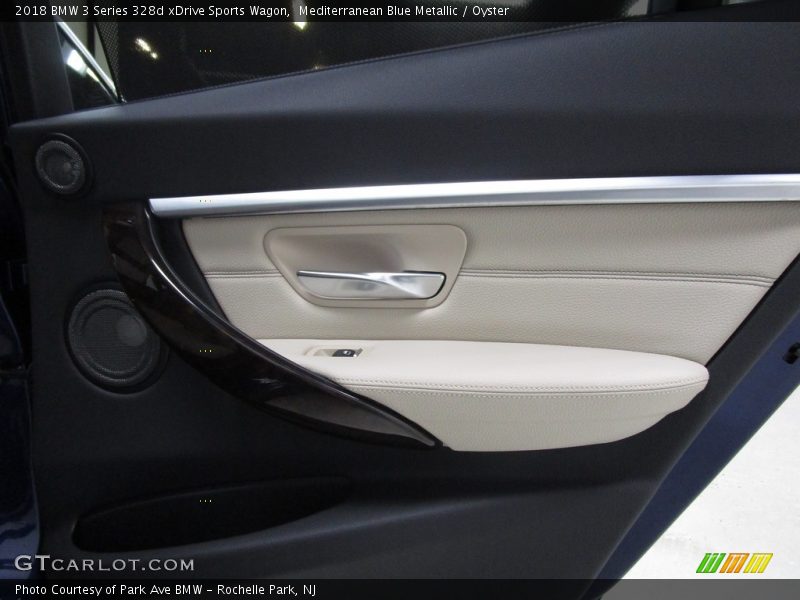 Mediterranean Blue Metallic / Oyster 2018 BMW 3 Series 328d xDrive Sports Wagon