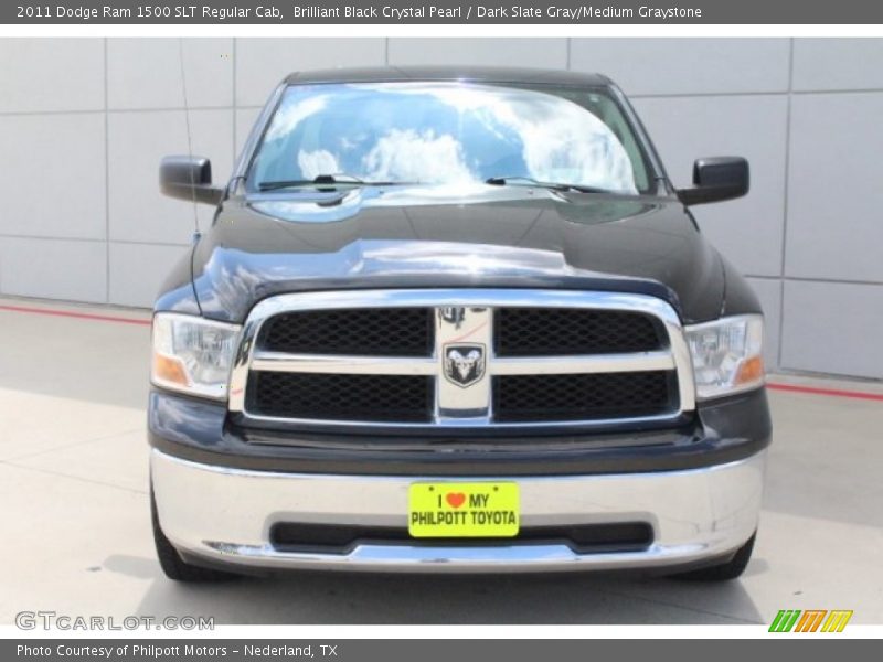 Brilliant Black Crystal Pearl / Dark Slate Gray/Medium Graystone 2011 Dodge Ram 1500 SLT Regular Cab