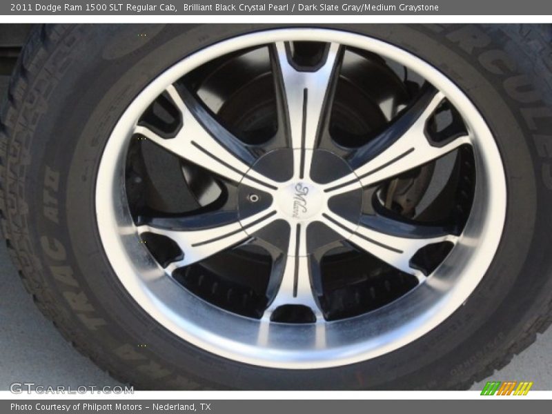 Brilliant Black Crystal Pearl / Dark Slate Gray/Medium Graystone 2011 Dodge Ram 1500 SLT Regular Cab