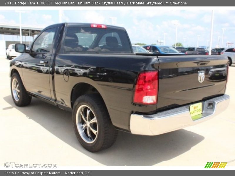 Brilliant Black Crystal Pearl / Dark Slate Gray/Medium Graystone 2011 Dodge Ram 1500 SLT Regular Cab