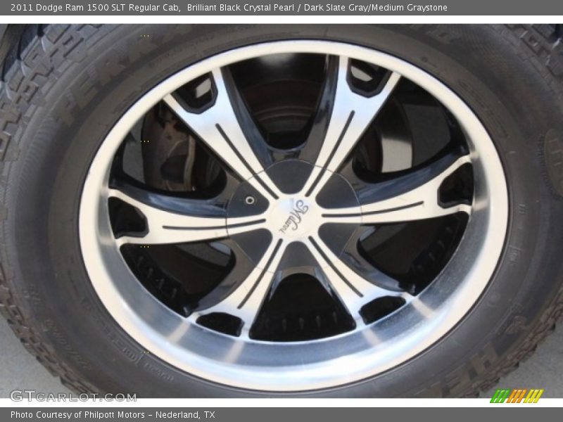 Brilliant Black Crystal Pearl / Dark Slate Gray/Medium Graystone 2011 Dodge Ram 1500 SLT Regular Cab