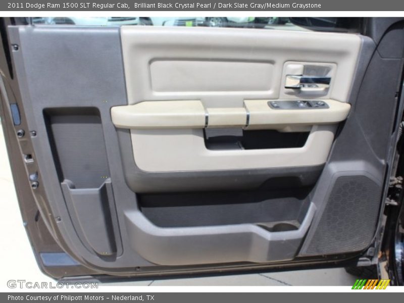 Brilliant Black Crystal Pearl / Dark Slate Gray/Medium Graystone 2011 Dodge Ram 1500 SLT Regular Cab