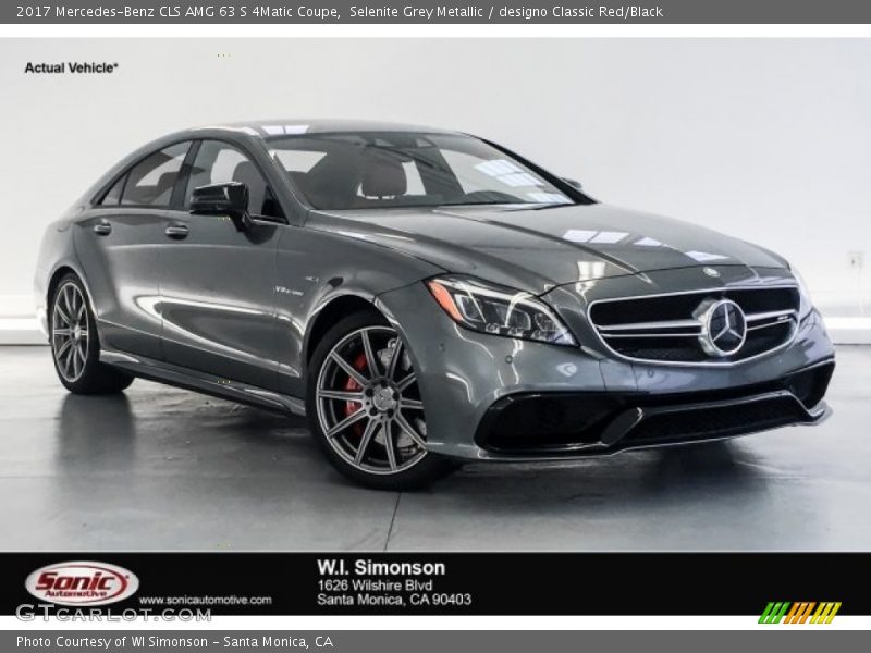 Selenite Grey Metallic / designo Classic Red/Black 2017 Mercedes-Benz CLS AMG 63 S 4Matic Coupe