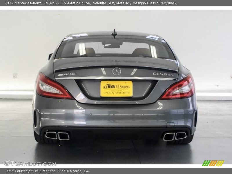 Selenite Grey Metallic / designo Classic Red/Black 2017 Mercedes-Benz CLS AMG 63 S 4Matic Coupe