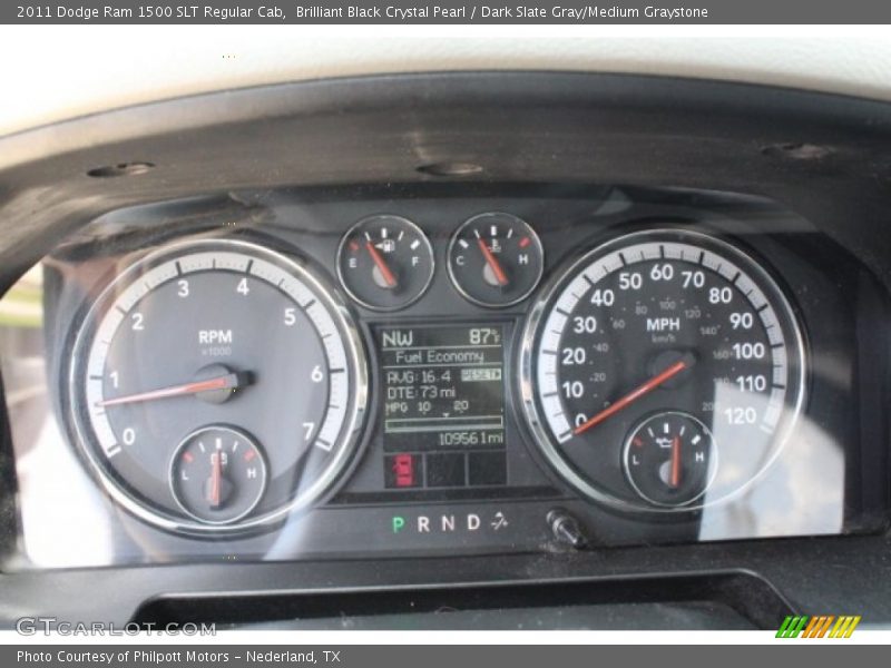 Brilliant Black Crystal Pearl / Dark Slate Gray/Medium Graystone 2011 Dodge Ram 1500 SLT Regular Cab