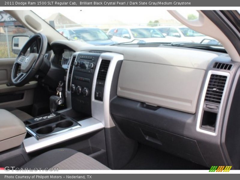 Brilliant Black Crystal Pearl / Dark Slate Gray/Medium Graystone 2011 Dodge Ram 1500 SLT Regular Cab