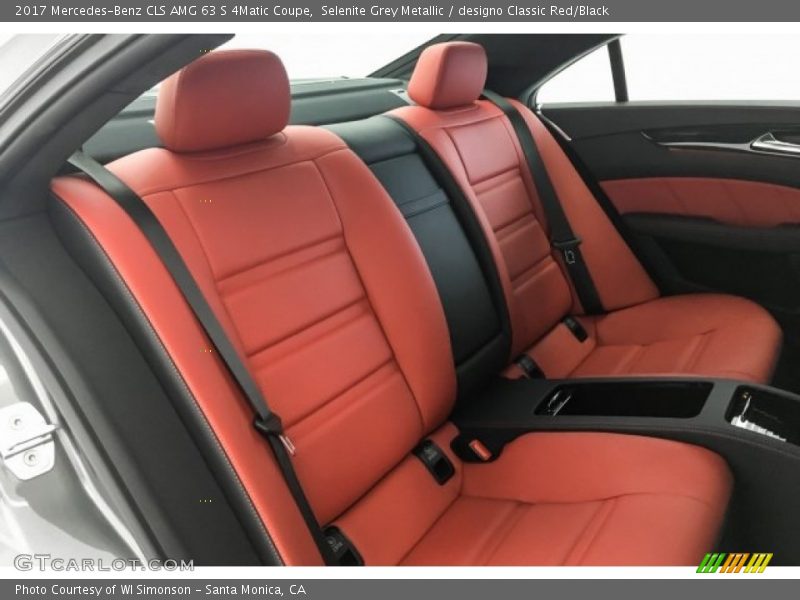 Selenite Grey Metallic / designo Classic Red/Black 2017 Mercedes-Benz CLS AMG 63 S 4Matic Coupe