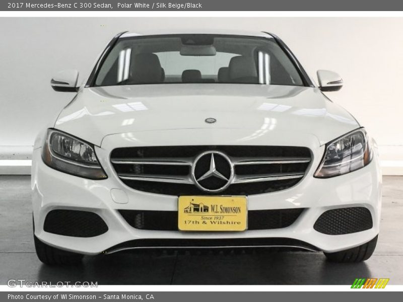 Polar White / Silk Beige/Black 2017 Mercedes-Benz C 300 Sedan