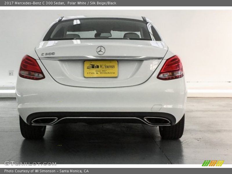 Polar White / Silk Beige/Black 2017 Mercedes-Benz C 300 Sedan