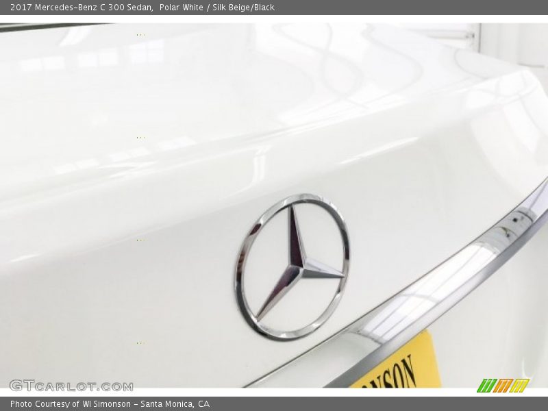 Polar White / Silk Beige/Black 2017 Mercedes-Benz C 300 Sedan